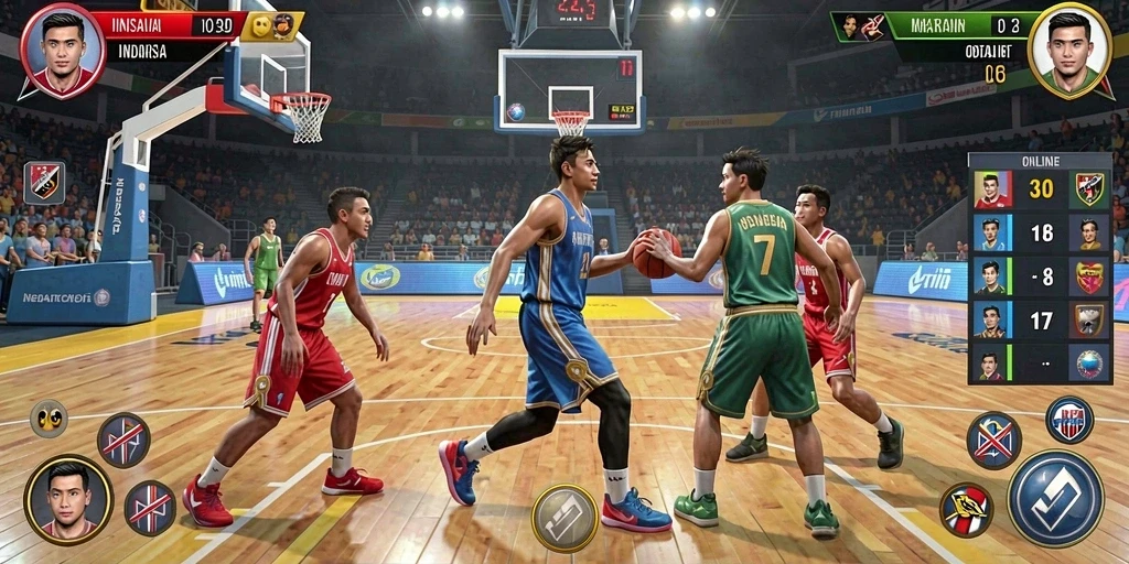 Menampilkan momen menegangkan saat pertempuran.