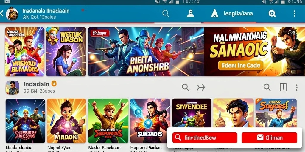 Screenshot menampilkan grafis yang menawan dan karakter utama.