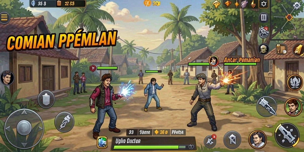 Tampilan menu utama yang menarik dan mudah dinavigasi.