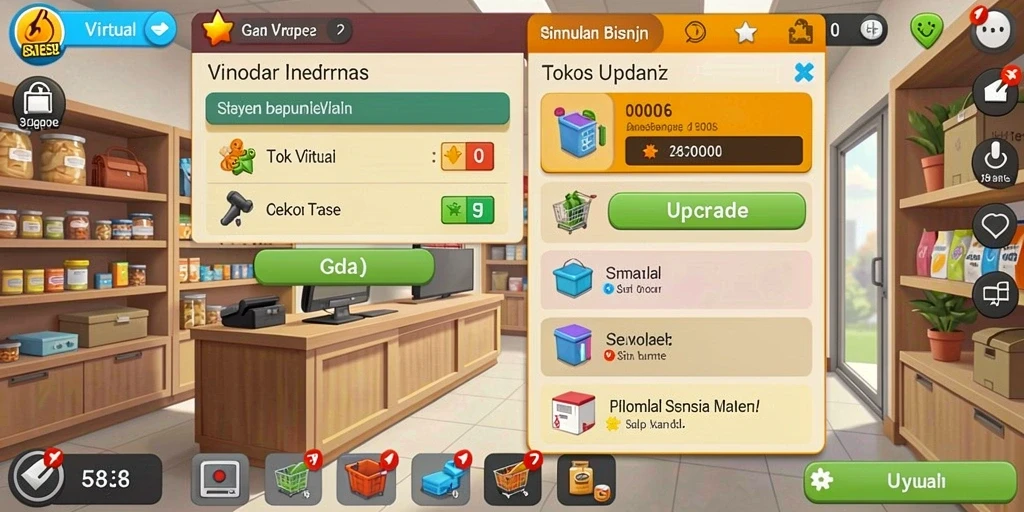 Tampilan awal game DEWA1000 yang memukau.