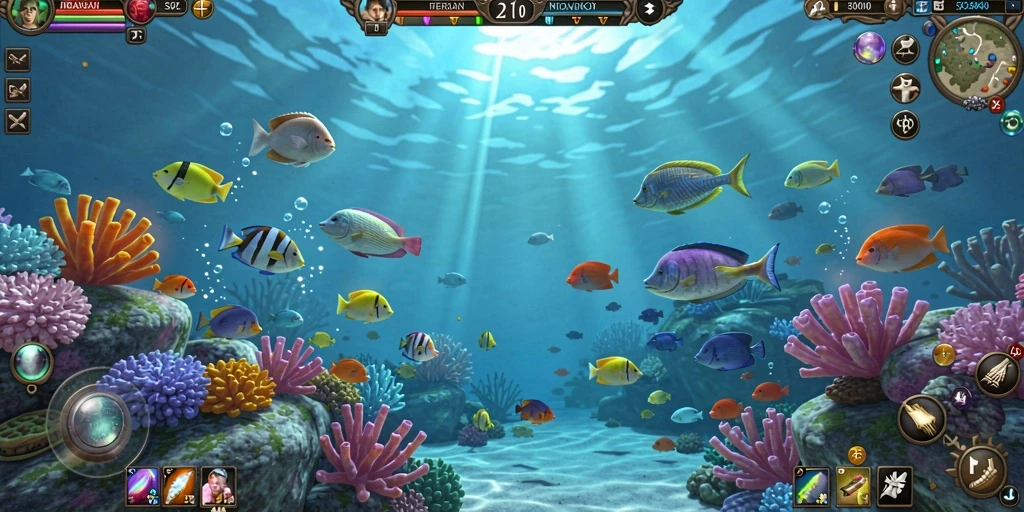 Tampilan awal game yang menarik dan ceria.
