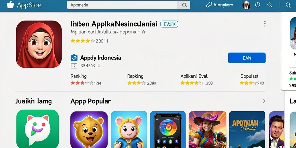 Tangkapan layar menampilkan karakter unik dalam POLOTOTO.